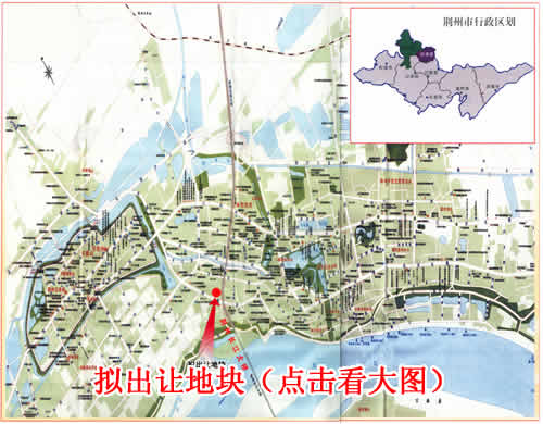 荆州城区示意图